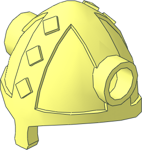 Minifig Helmet Viking with Nose Protector