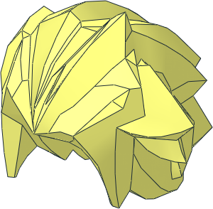 Minifig Hair Spiky Long