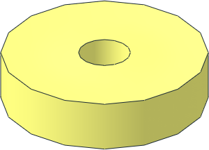 Disc  1.6 x  1.6 with Bar Hole