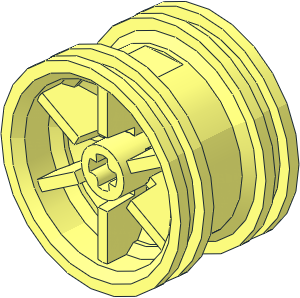 Wheel Rim 20 x 30 with  6 Spokes and No Pegholes