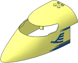 ~Plane Front  8 x 16 x  5 with Blue Airline Bird Pattern