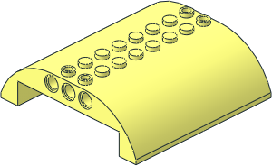 Slope Brick Curved  8 x  8 x  2 Double