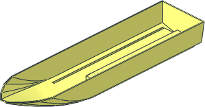 Boat Hull Floating 51 x 12 Bottom