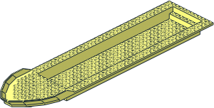 Boat Hull Floating 51 x 12 Top