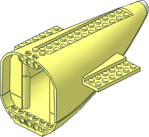 Plane Aft Section  8 x 16 x  7 with White Tip