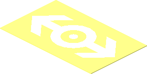 Sticker  1.2 x  1.9 with White Train Logo