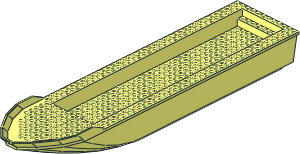 Boat Hull Floating 51 x 12
