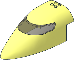 Plane Front  8 x 16 x  5 with Trans Brown Windshield