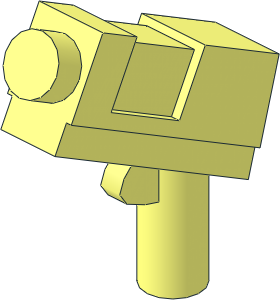 Minifig Gun Semiautomatic Pistol