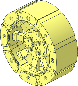 Wheel 21 x 56 with 8 Spokes Armoured