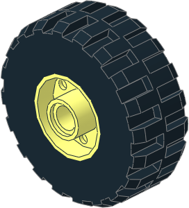 Wheel Rim 14 x 18 with Holes on Both Sides with Tyre 14/ 70 x 17