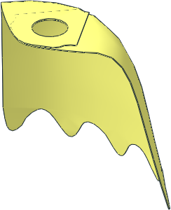 Minifig Cape Cloth Scalloped  5 Points (Formed)