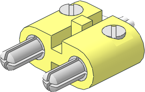 Electric Plug (Type 2) Twin with Cross-Cut Pin with Cable End