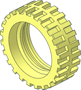 Tyre 14/ 43 x 30 with Offset Tread