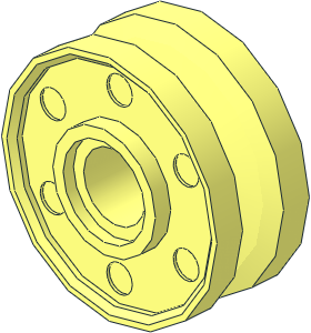 Wheel Rim  8 x 18 with Deep Centre Groove and Peghole