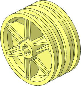 Wheel Rim 14 x 30 with 6 Spokes and No Pegholes