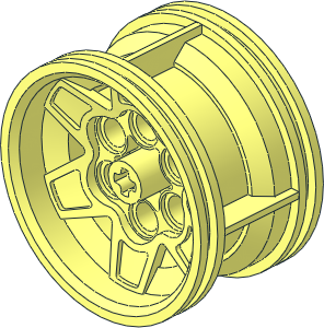 Wheel Rim 26 x 43 with 6 Spokes and 6 Pegholes