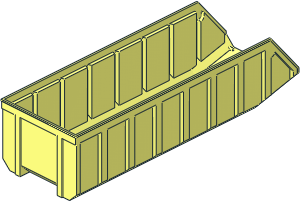 Tipper Bucket 24 x  8 x  8