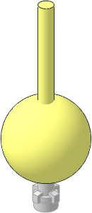 ~Minifig Lightsaber Chrome Silver - 1 Side On (Obsolete)