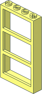 Window  1 x  4 x  6 Frame with Three Panes