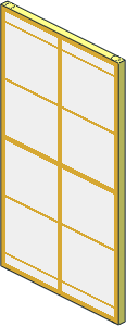 Glass for Window  1 x  4 x  6 with Metallic Gold Lattice over White Background Pattern