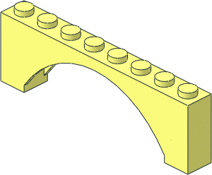 Arch  1 x  8 x  2 Raised