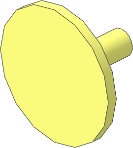 Minifig Shield Round Flat