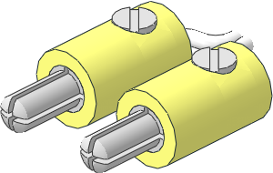 Electric Plugs (Type 2) Single with Cross-Cut Pin with Cable End