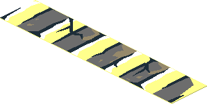 Sticker  0.8 x  3.9 (No.  7) with Bricks and Cracks Type 3