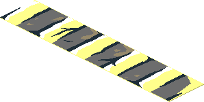 Sticker  0.8 x  3.9 (No.  8) with Bricks and Cracks Type 4