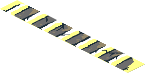 Sticker  0.8 x  5.9 (No. 10) with Bricks and Cracks Type 2