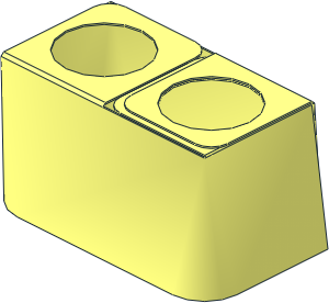 Minifig Skirt  1.1L with Straight Bottom (Formed)