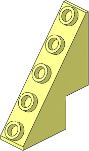 Slope Brick 53  3 x  1 x  3 & 1/3 with Studs on Slope