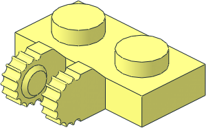 Hinge Plate  1 x  2 Locking 9-Position with Dual Finger on Side