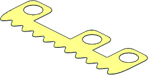 Minifig Skirt  0.7L with 11 Diamond Points