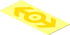 Sticker  0.7 x  1.5 with Yellow Train Logo