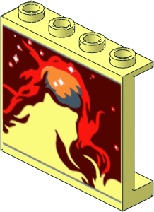 Panel  1 x  4 x  3 with Nebula Image Pattern