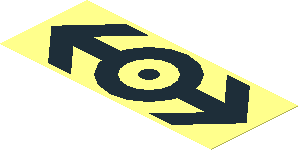 Sticker  2.2 x  4 with Black Train Logo