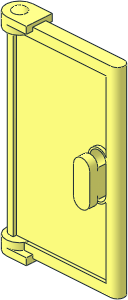 Door  1 x  2 x  3 with Holes in Handle