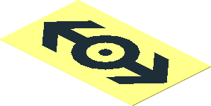 Sticker  1.1 x  2 with Black Train Logo