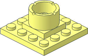 Boat Mast Base  4 x  4 x  1 & 2/3