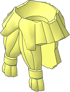 Minifig Beard Long Forked