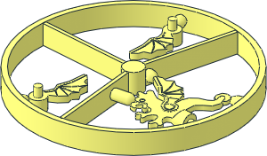 Minifig Plume Dragon and Wings on Sprue