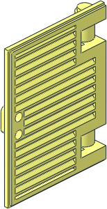 Window Shutter  1 x  2.667 x  3 with Handle