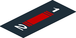 Sticker  1.8 x  0.8 Technic Supercar Gearbox 1&2 Black