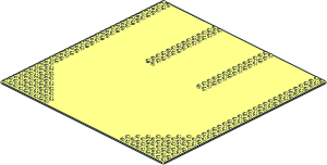 Baseplate 32 x 32 Road 9-Stud 3-Lane