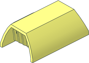 Technic Panel Side Flaring Intake  4 x  6.5