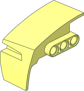 Technic Beam  3 with Panel Fairing Right