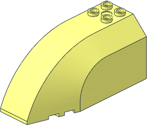 Windscreen  4 x  8 x  3 Curved