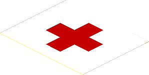 Sticker  2.4 x  3 with Red Cross Logo